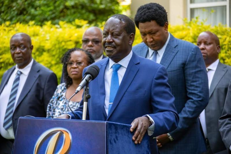File image Raila Odinga.